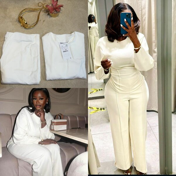 Ensemble élégant blanc pour femmes