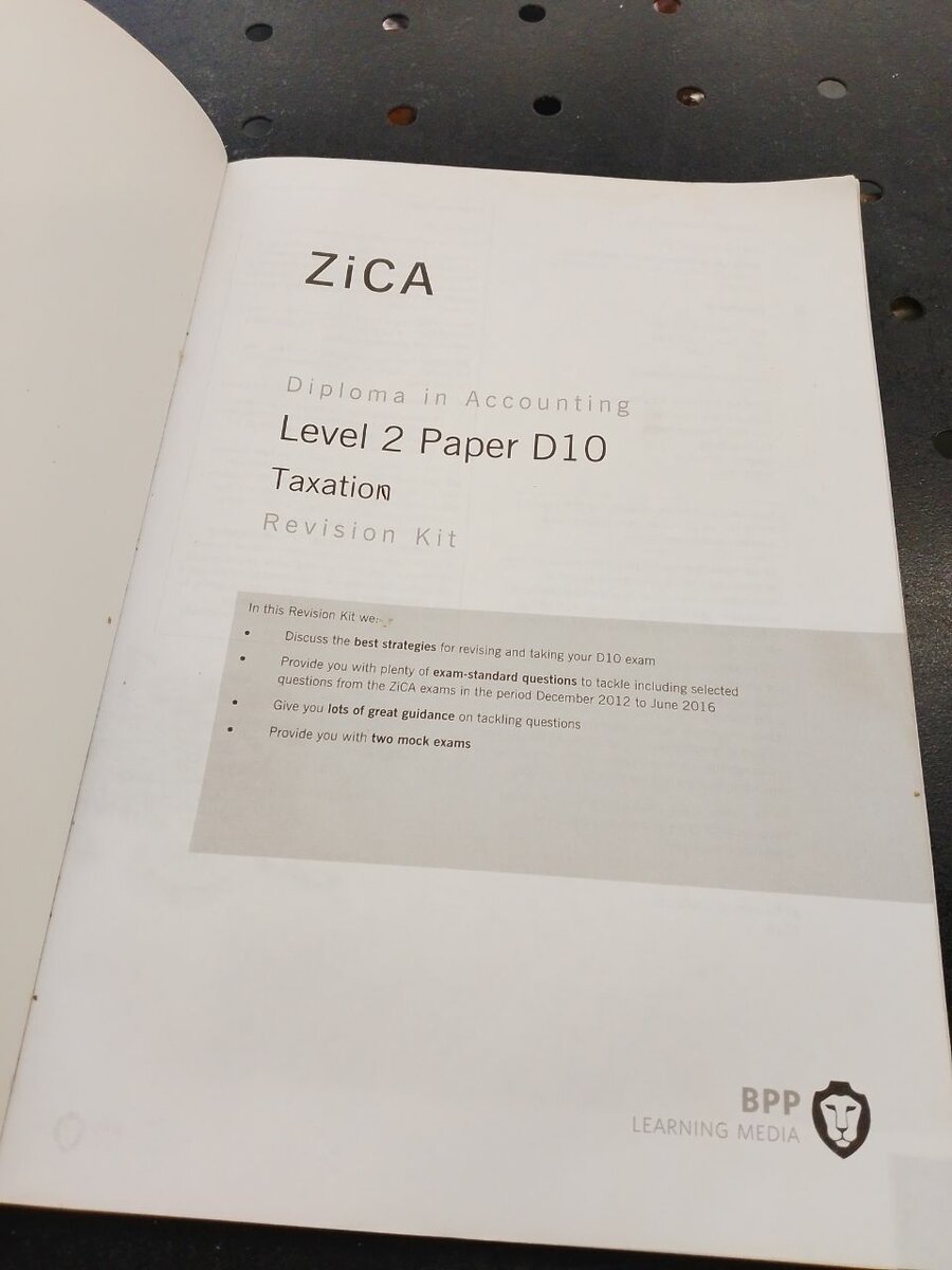 Zica Revision kit D10 Taxation