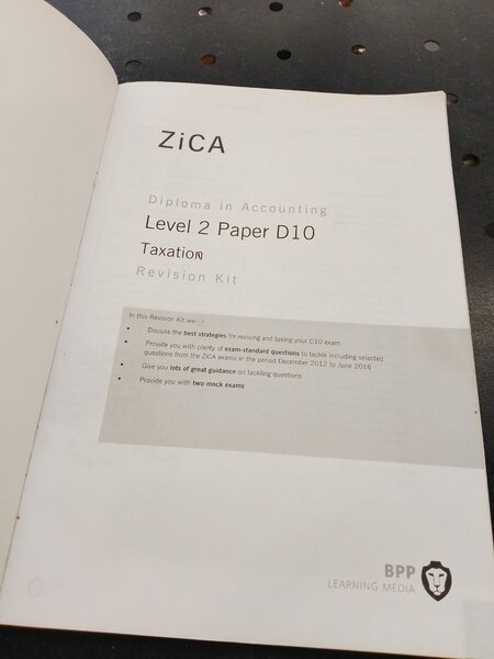 Zica Revision kit D10 Taxation
