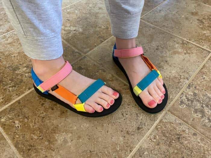 Colored sandals