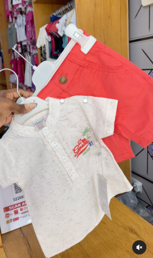 Children's clothing set for boys with shorts