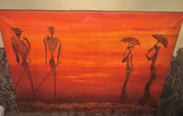 Tableau Cheval Grd Cadre Doré