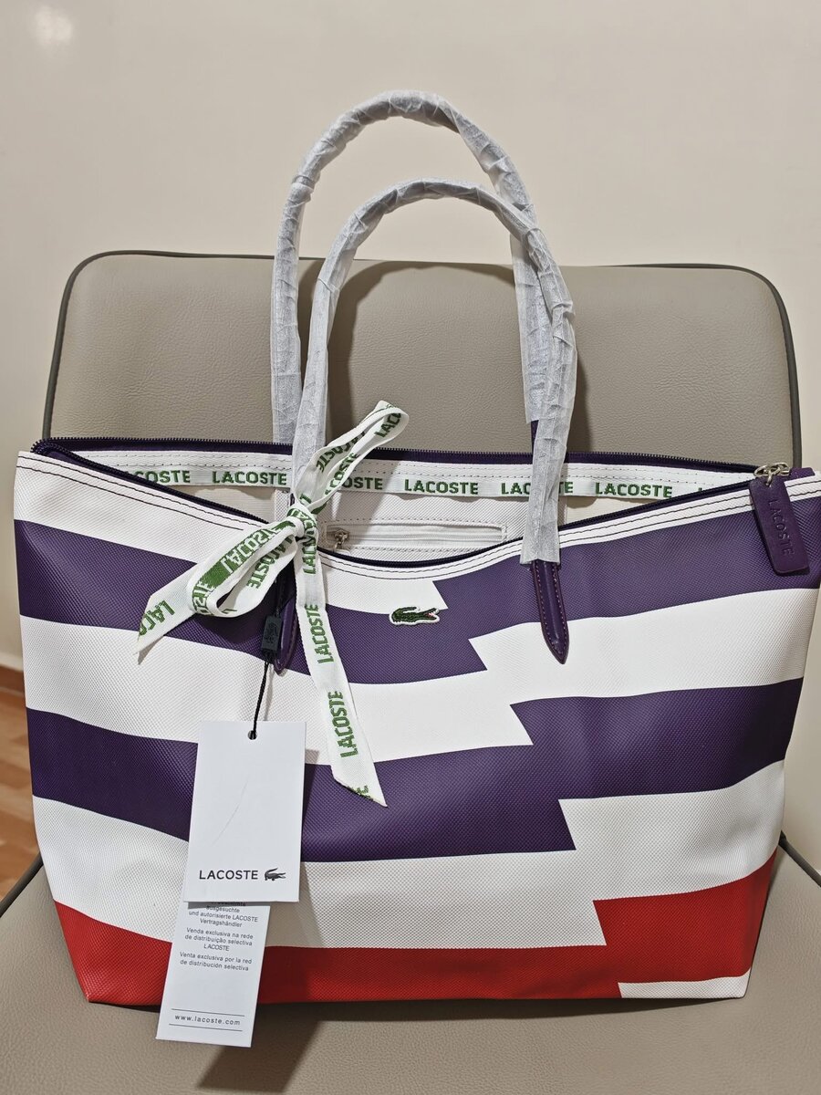 Sac cabas imprimé Lacoste