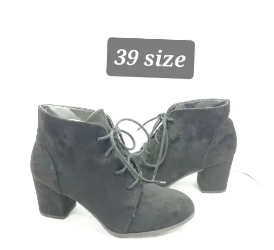 39 size stylish design heel boots for women and girls
