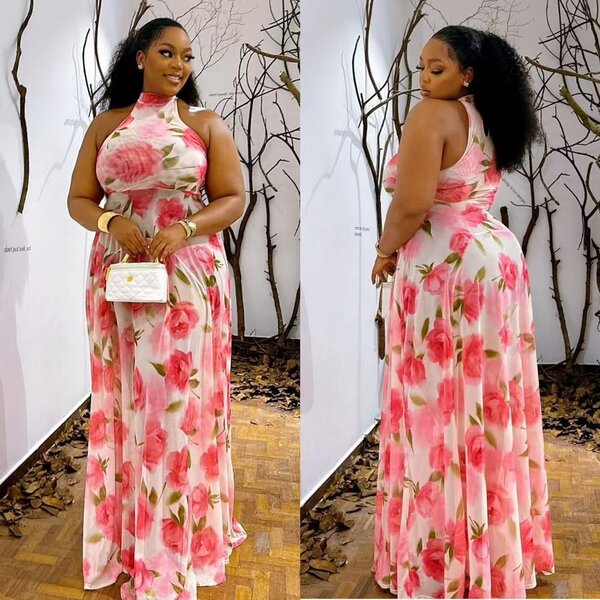 Robe longue florale élégante