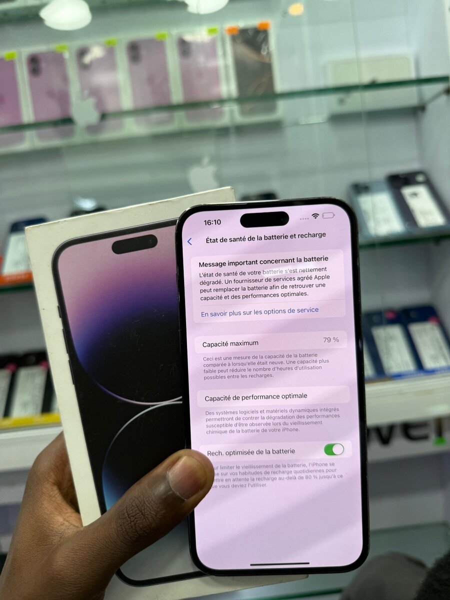 iPhone 14pro Max 128Go batteri