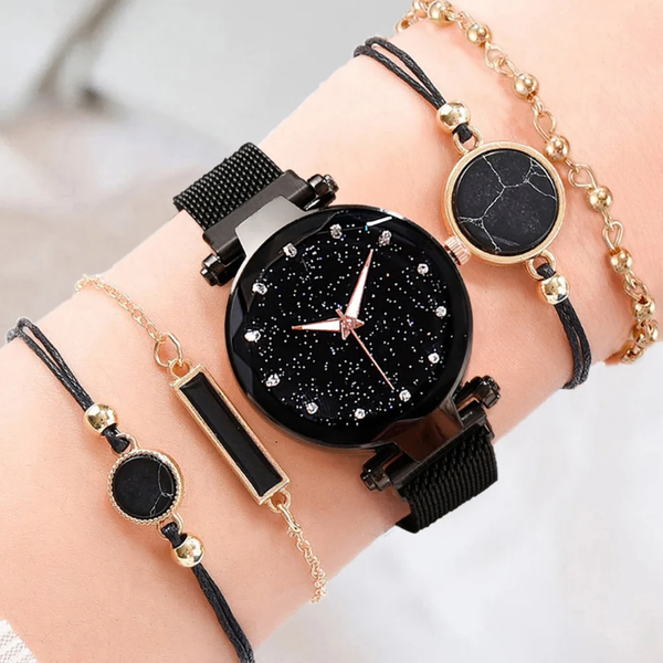Montre élégante avec bracelets