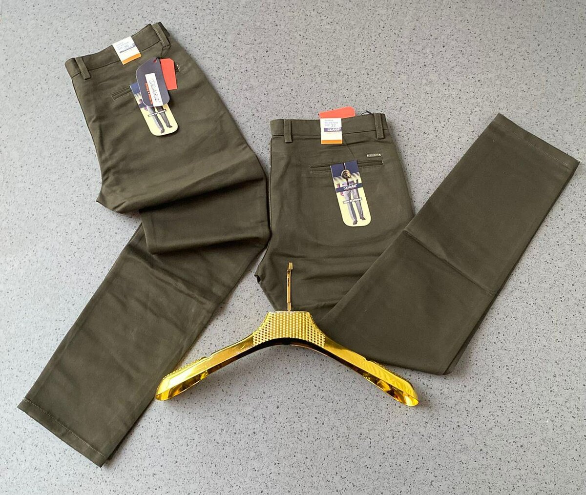 DELACRUZ KHAKI TROUSERS