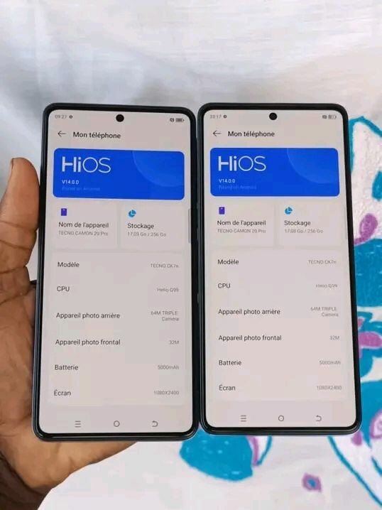 Smartphone TECNO dernier modèle