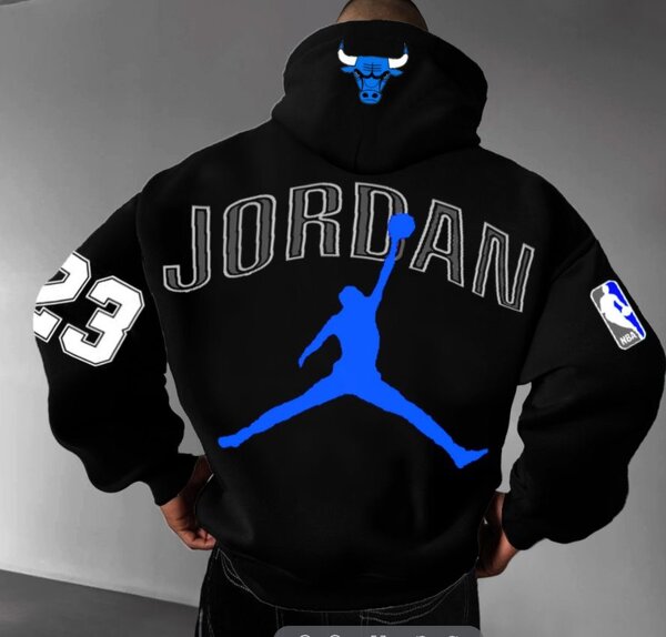 Sweat à capuche Jordan noir