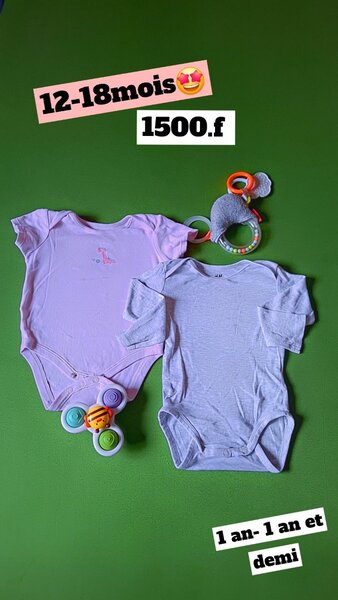 Bodies bébé 12-18 mois