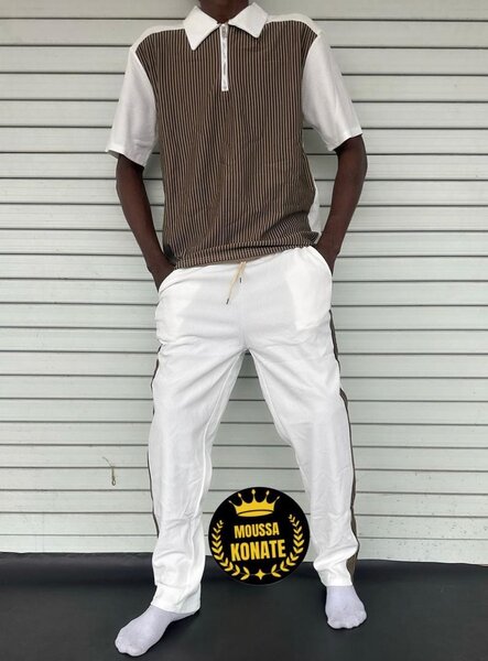 Polo homme rayé élégant