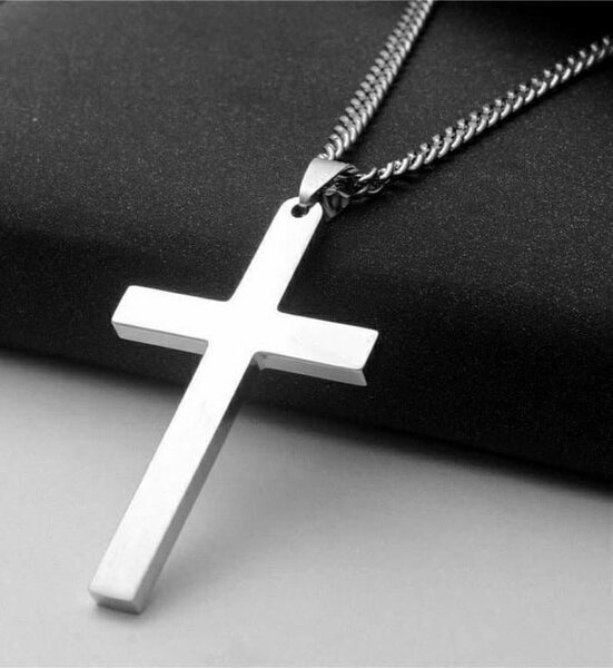 Collier Croix Acier Inoxydable