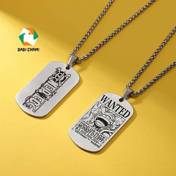 Collier Plaqué Wanted Design