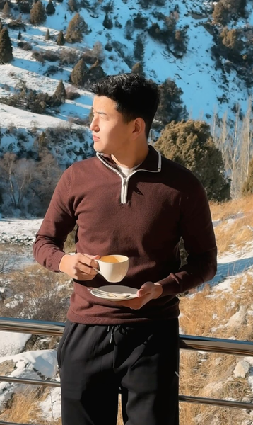 кофта коричневая мужская