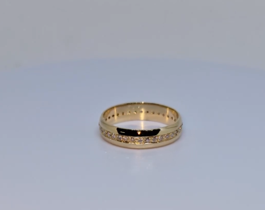 Bague alliance or jaune 18k