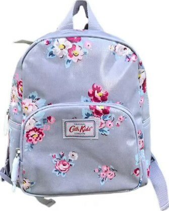 Lilac backpack with floral print