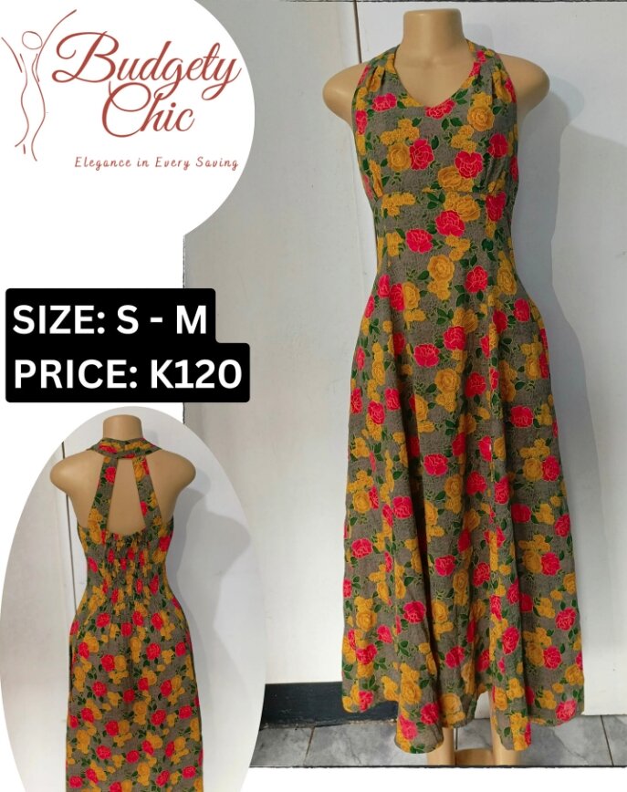 Chic women's dress color s -m