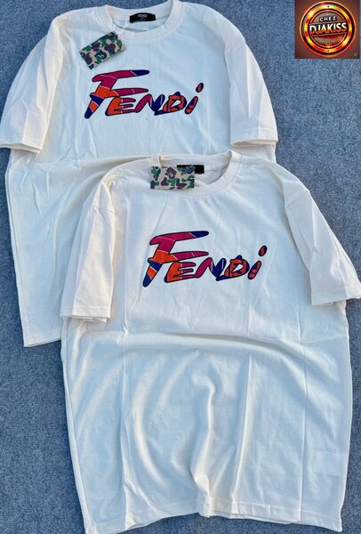 T-shirt blanc logo tendance