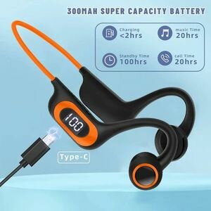 Ecouteurs Bluetooth Sans Fil Wireless Headphones Casque à Conduction Osseuse