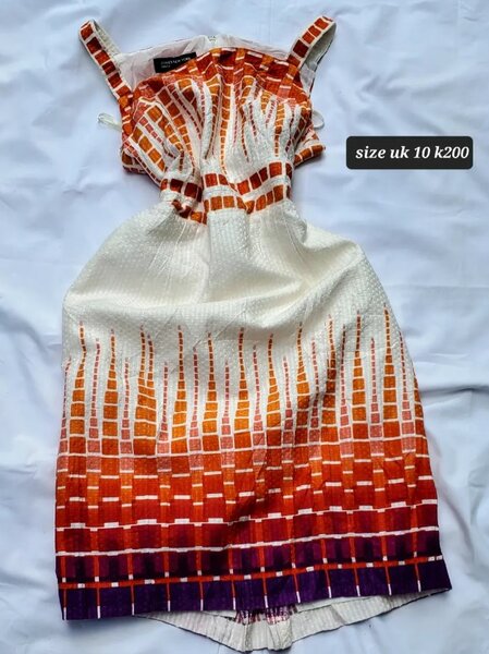 Stylish women's dress with print