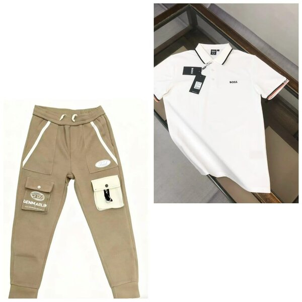 Polo BOSS blanc élégant