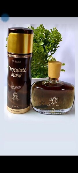 Chocolate musk (200ml) and oud al layl(100ml)