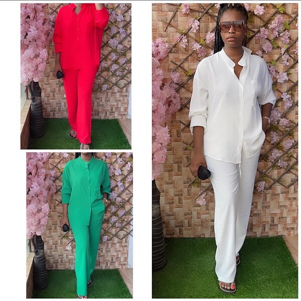 Ensemble pantalon et chemise tendance