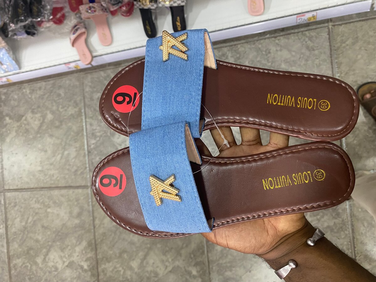 Sandales en denim confort