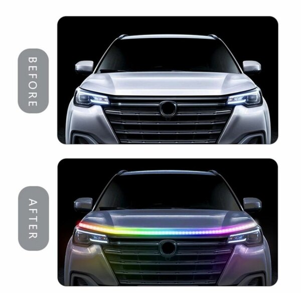47.2" CAR 7 COLOR FLEXIBLE WATERPROOF LED STRIP LIGHTS