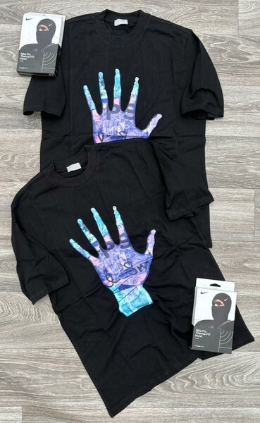 Lot de t-shirts noirs graphiques