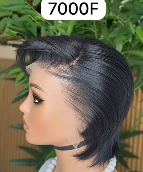 Perruque courte avec franges