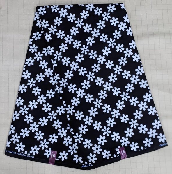 Original Cotton Wax Chitenge Fabric with 6 Yard Print 