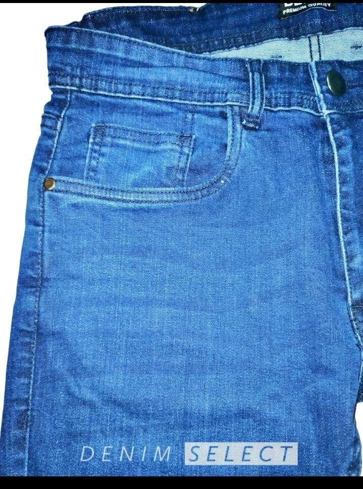 Denim blue jeans