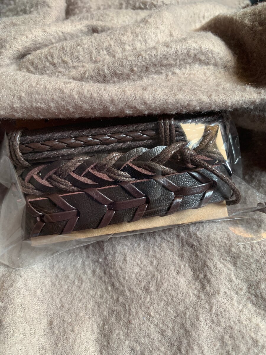 Bracelet en cuir tressé