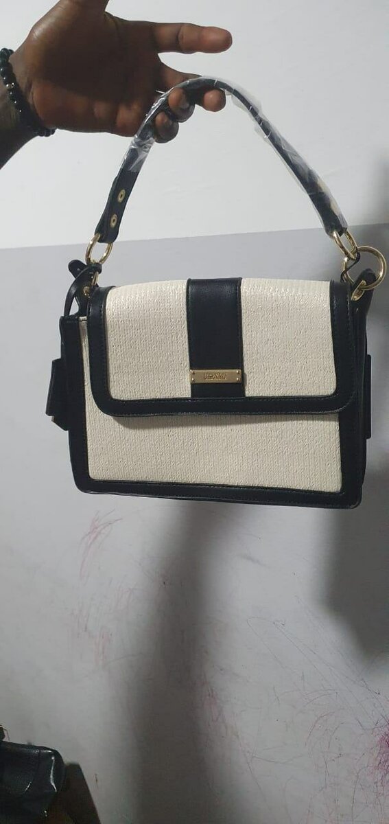 Sac à main de luxe  bicolore