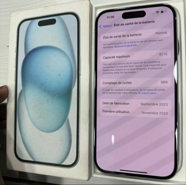 iPhone 15 simple 256Go