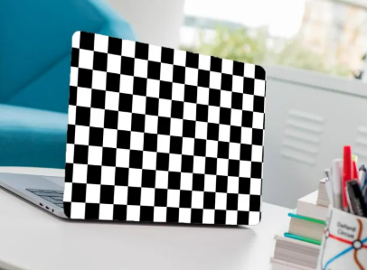 Universal laptop back Skin For All Laptop - Check Texture