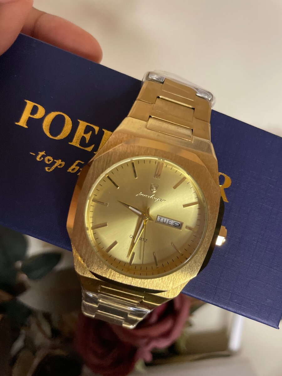 Montre Dorée Élégante Homme