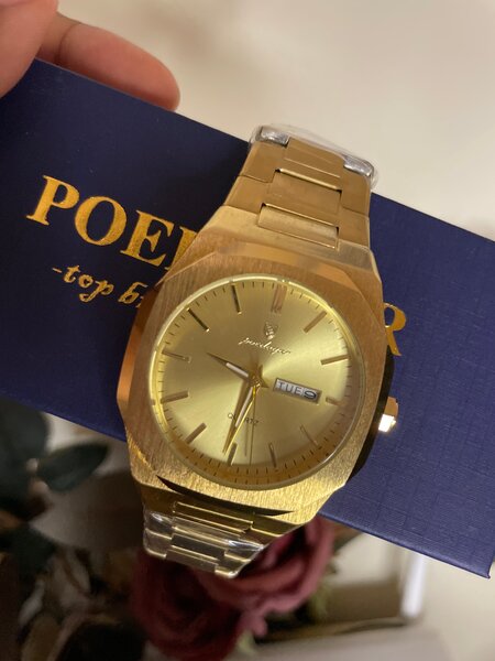 Montre Dorée Élégante Homme