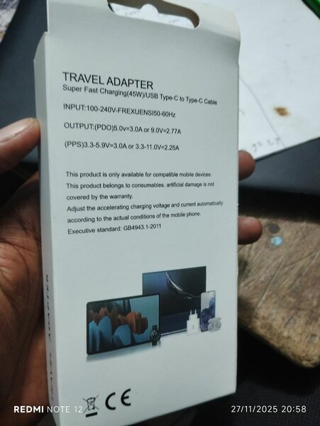 Adaptateur USB-C 45W Rapide