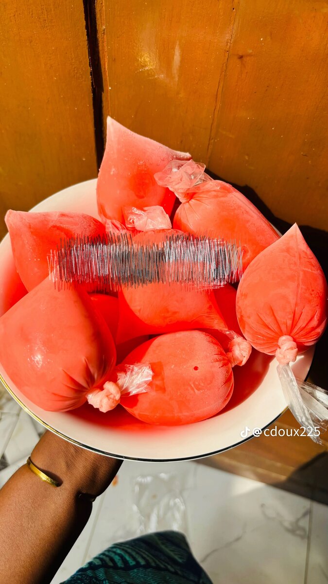 Glaçons parfumés à la glace