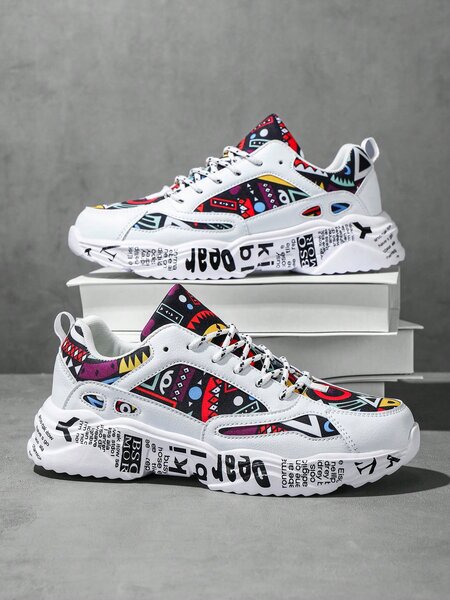 Baskets mode imprimées urbaines