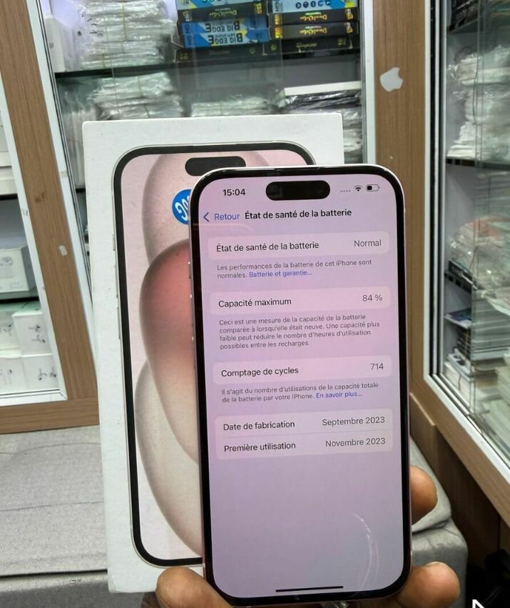 Smartphone dernier modèle rose