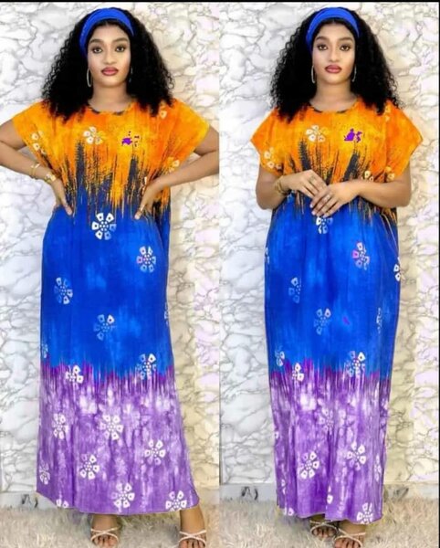 Robe longue colorée bohème