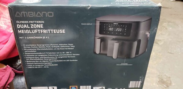 Double Ambiano Air Fryer 8L