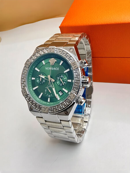 Montre chronographe homme inox