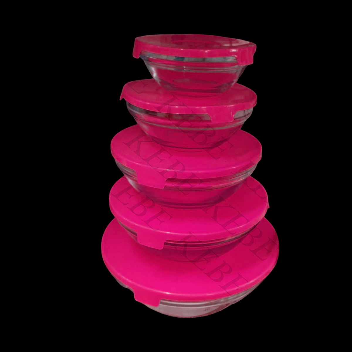 Ensemble de Bols en Verre Empilables