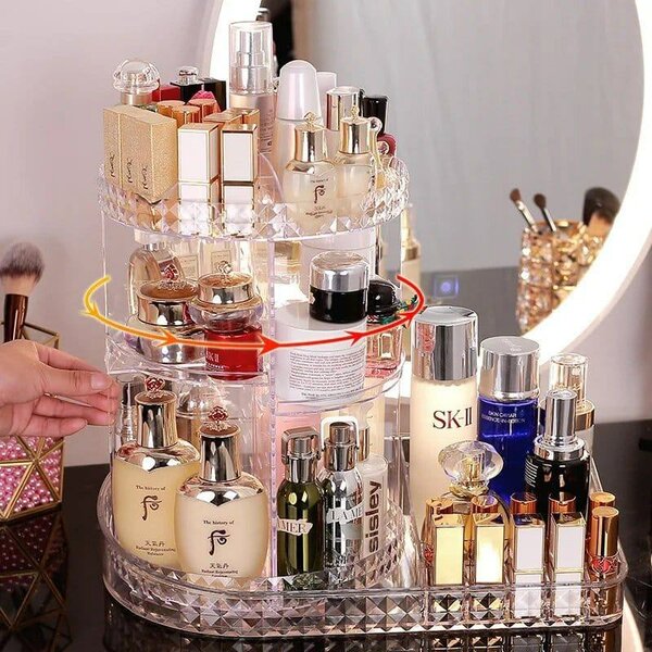 Boîte de maquillage rotative