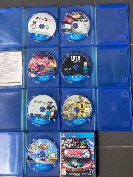 Collection jeux PS4 variée